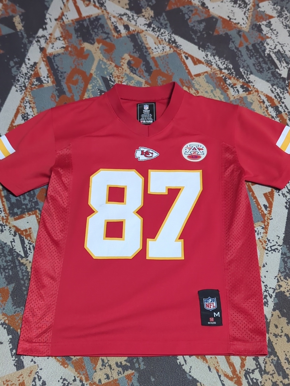 Kansas City Chiefs Travis Kelce youth football jersey